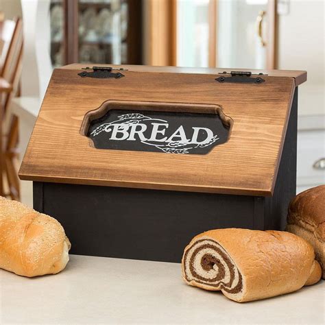 wooden bread box walmart